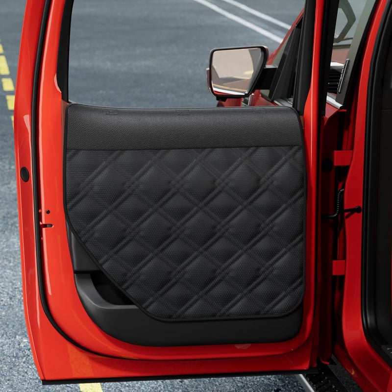 Surfcabin Dog Car Door Protector – 20% Larger Design for Trucks & Large SUVs, Thickened Waterproof Door Panel Covers, Protects Doors from Dog Scratching - Image 1